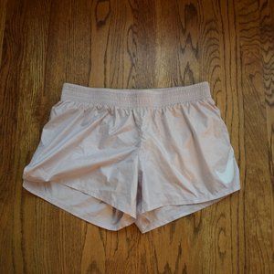 Nike Pale Pink Running Shorts, size Medium